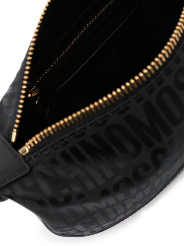 Moschino monogram-print leather shoulder bag - Image 5