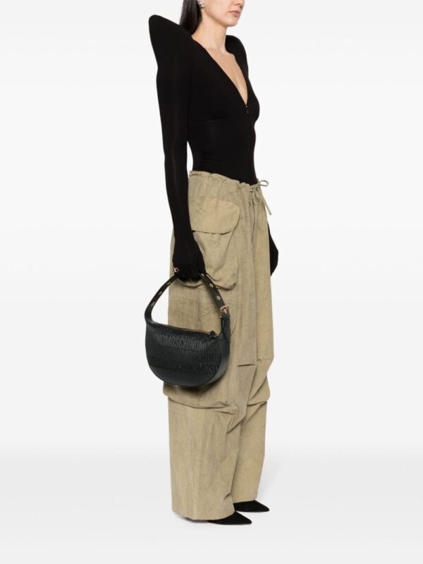 Moschino monogram-print leather shoulder bag - Image 2