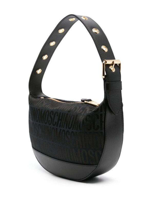 Moschino monogram-print leather shoulder bag - Image 3