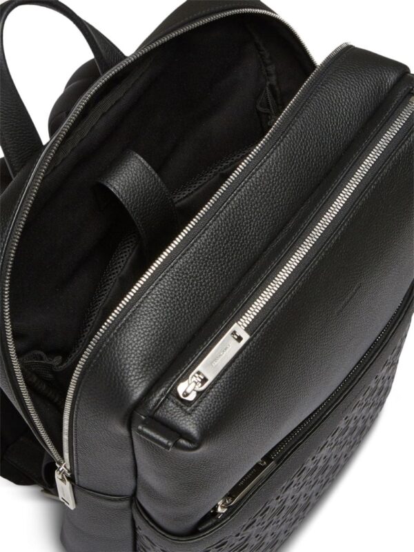 Ferragamo Gancini-debossed leather backpack - Image 5