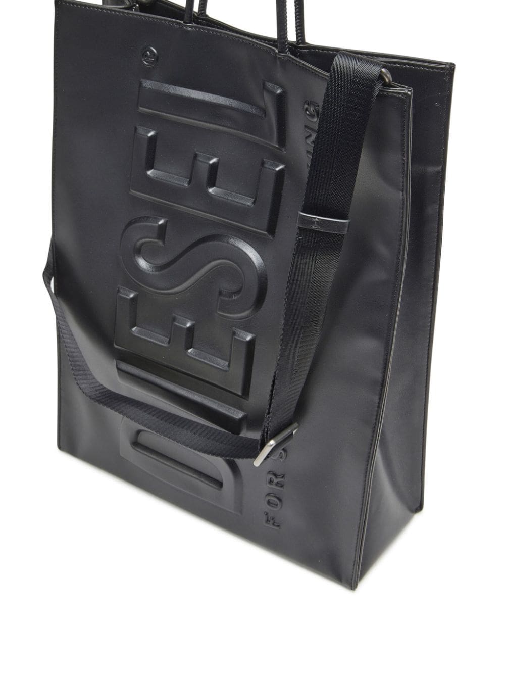 Diesel DSL 3D L X logo-embossed tote bag - Image 5