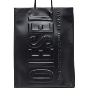 Diesel DSL 3D L X logo-embossed tote bag