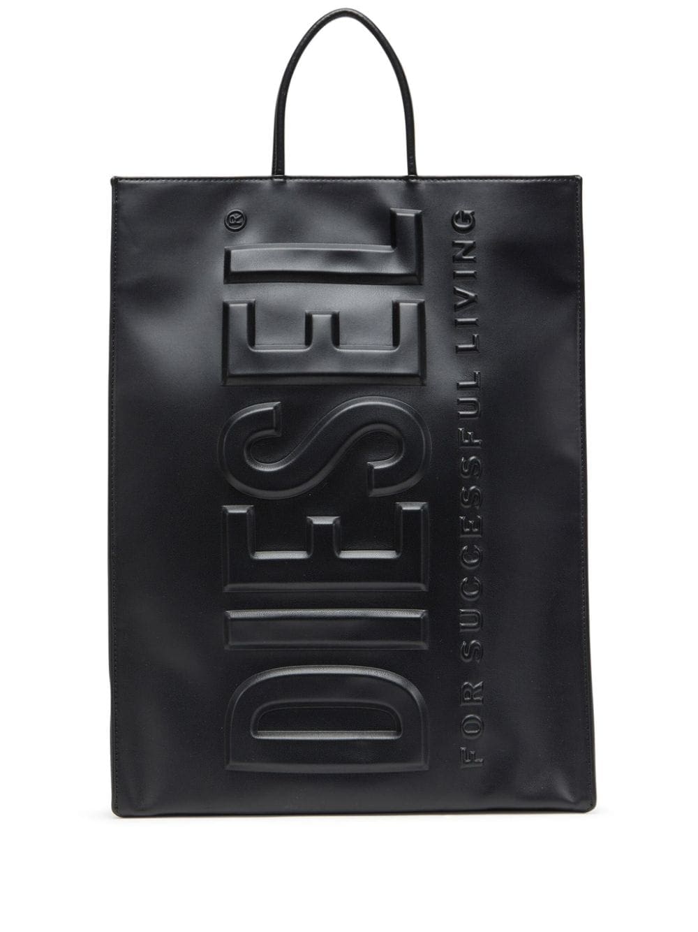 Diesel DSL 3D L X logo-embossed tote bag
