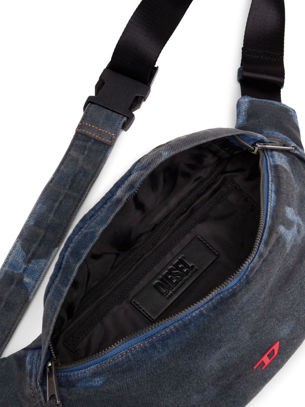 Diesel Rave denim belt bag - Image 3
