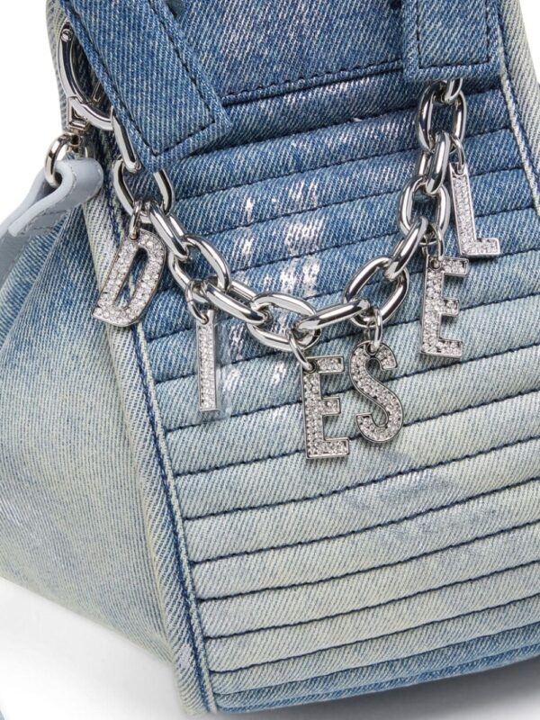 Diesel D-VINA XS denim hand bag - Image 4