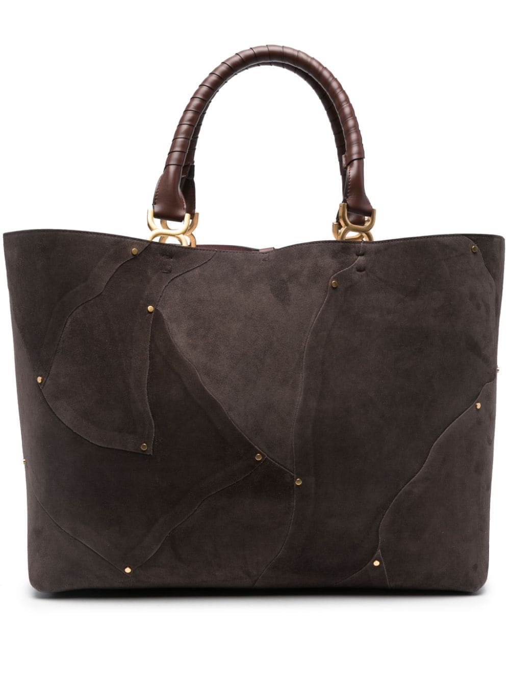 Chloé Marcie suede-patchwork tote bag