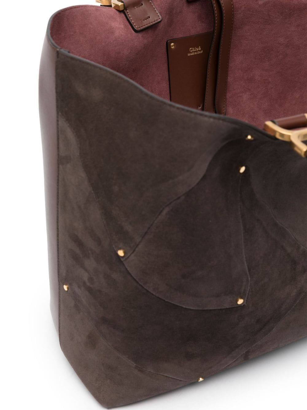 Chloé Marcie suede-patchwork tote bag - Image 6