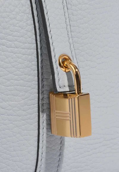 Hermès Picotin Lock 18 Tote Bag in Bleu Pale Clemence with Gold Hardware bag - Image 5