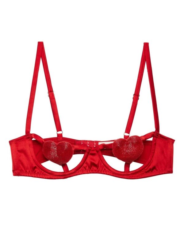 Fleur Du Mal  Queen of Hearts balconette-style bra