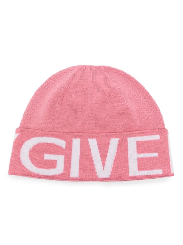 Givenchy logo-intarsia wool beanie