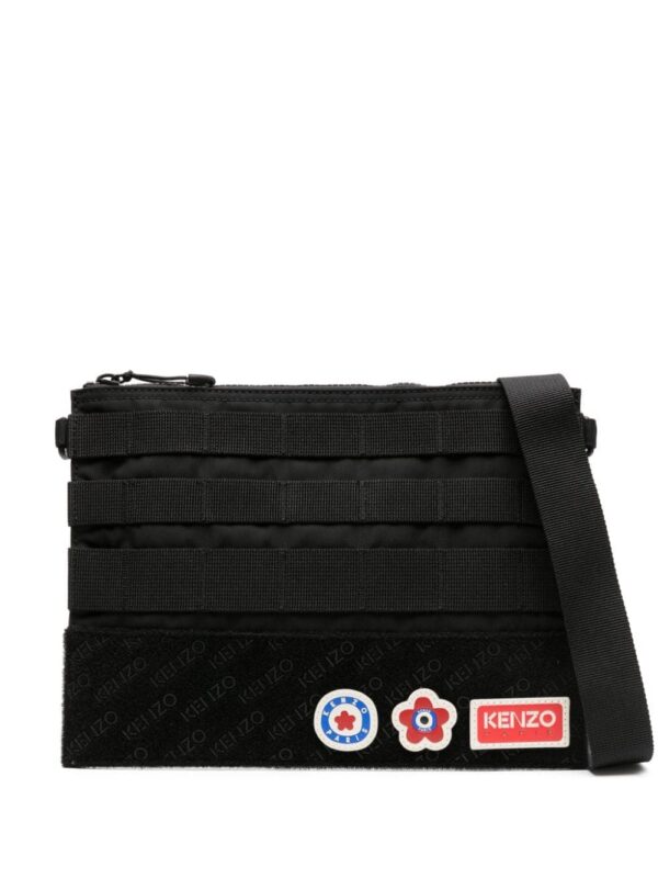 Kenzo Jungle detachable-patches messenger bag