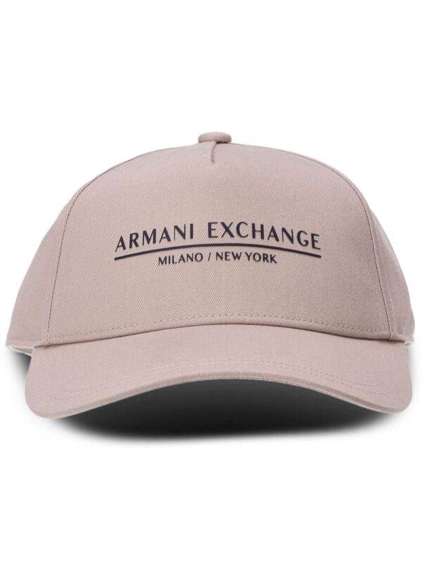 Armani Exchange logo-print cotton baseball cap