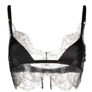 Dolce & Gabbana lace-trim satin bra
