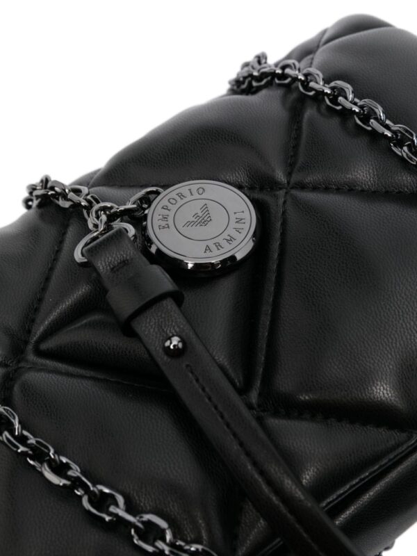 Emporio Armani quilted faux-leather shoulder bag - Image 4