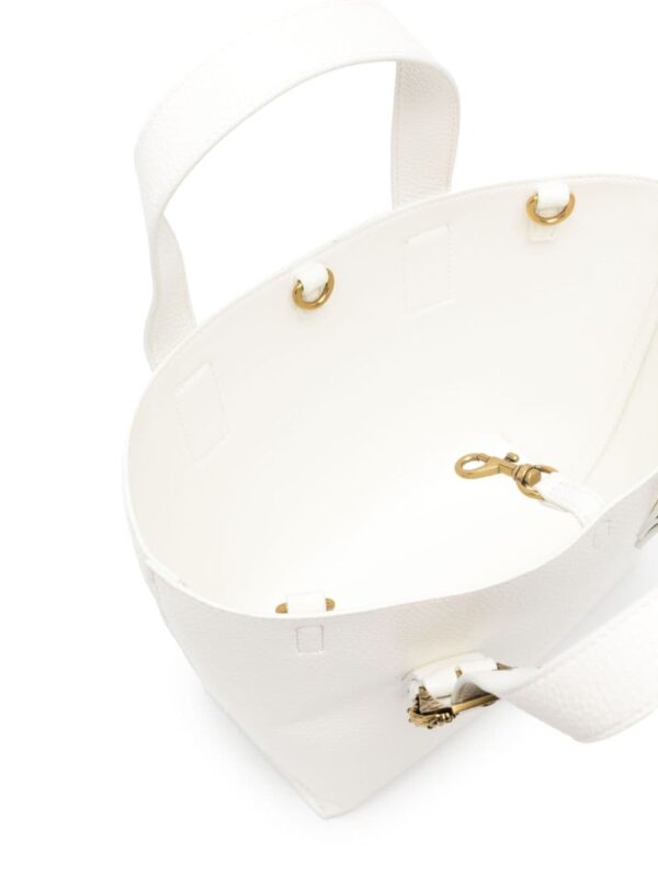 Versace Jeans Couture Baroque-buckle grain-texture tote bag - Image 5