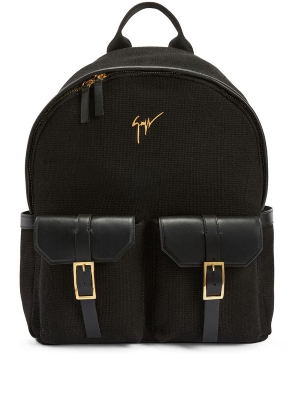 Giuseppe Zanotti logo-plaque zipped backpack