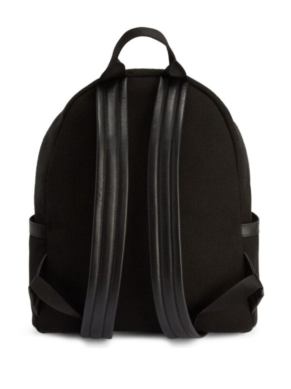 Giuseppe Zanotti logo-plaque zipped backpack - Image 3