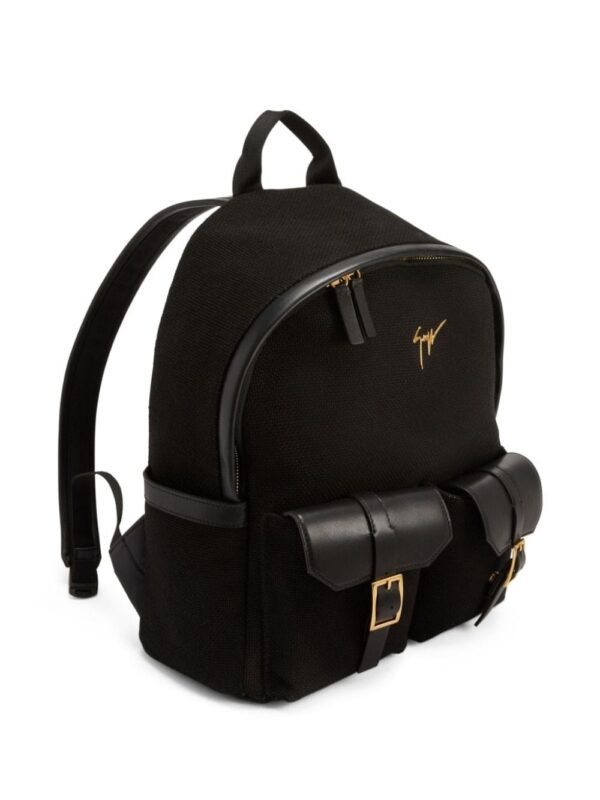 Giuseppe Zanotti logo-plaque zipped backpack - Image 4