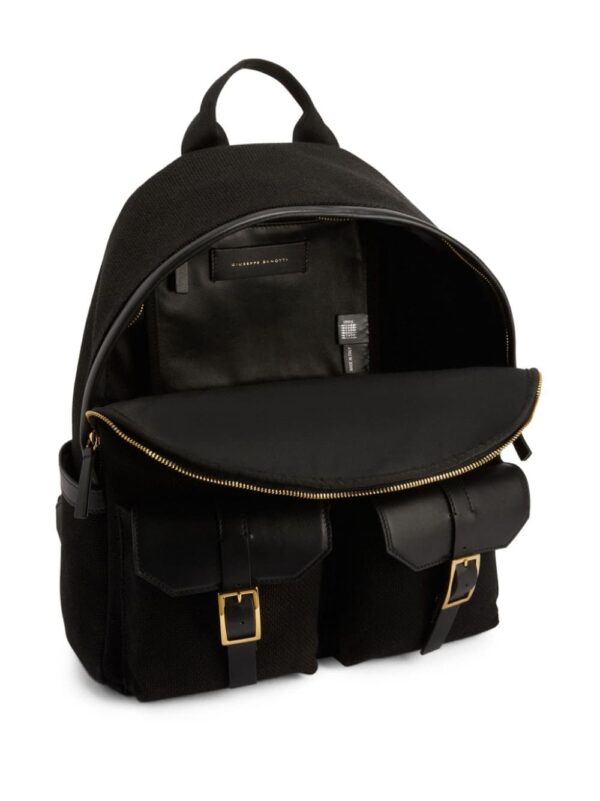 Giuseppe Zanotti logo-plaque zipped backpack - Image 5