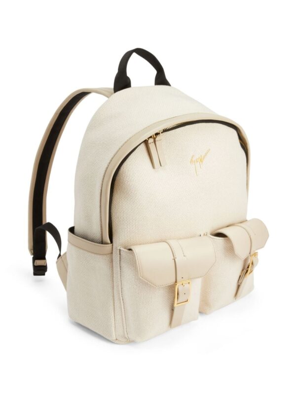 Giuseppe Zanotti Roiy utility canvas backpack - Image 4