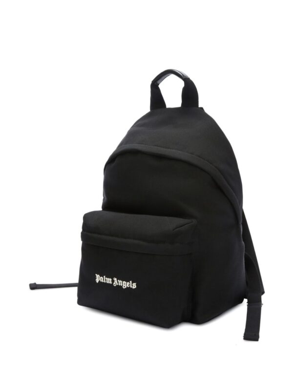Palm Angels logo-embroidered canvas backpack - Image 3