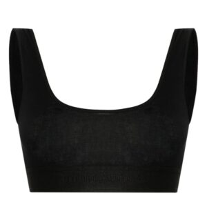 Palm Angels  logo-tape sports bra