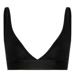 Palm Angels  logo-tape triangle bra