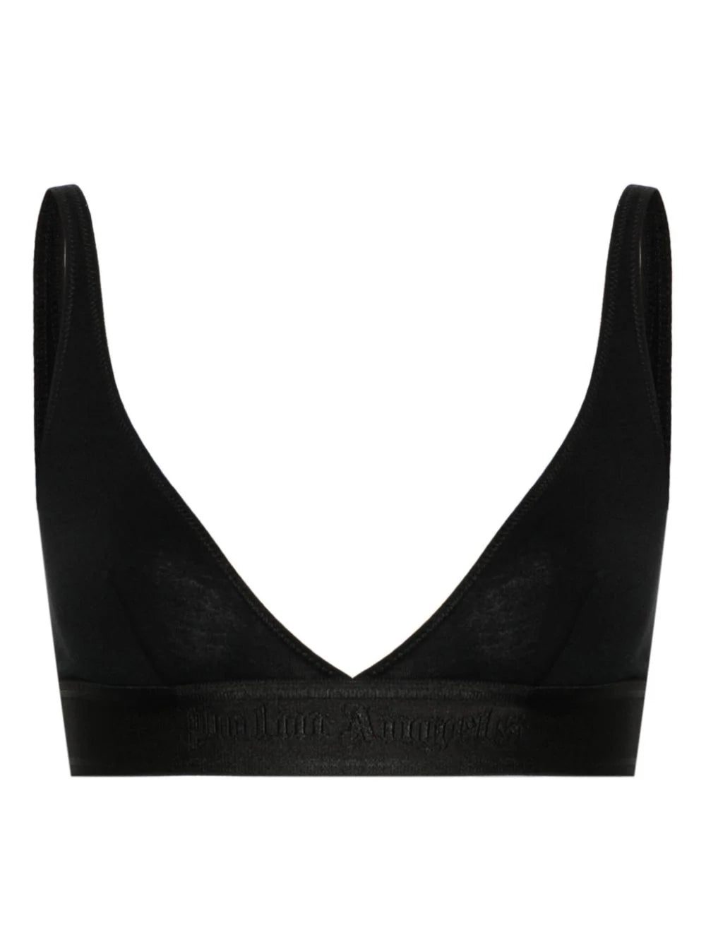 Palm Angels logo-tape triangle bra