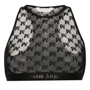 Palm Angels  monogram-motif lace bra