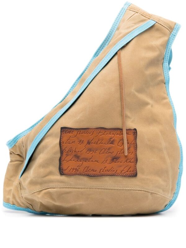 Acne Studios logo-patch sling backpack