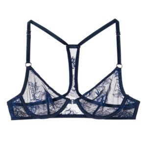 Fleur Du Mal Boquet Lace racerback demi bra