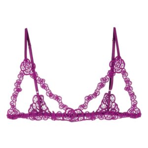 Fleur Du Mal cut-out guipure-lace bralette