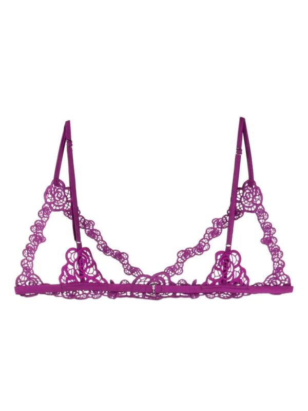 Fleur Du Mal  cut-out guipure-lace bralette - Image 2