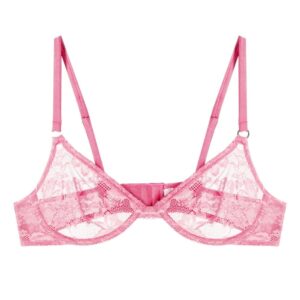 Fleur Du Mal  Le Stretch floral-lace demi bra