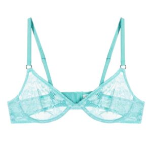 Fleur Du Mal  Le Stretch floral-lace demi bra