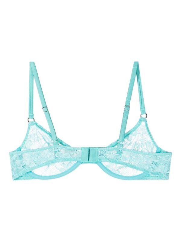 Fleur Du Mal  Le Stretch floral-lace demi bra - Image 2