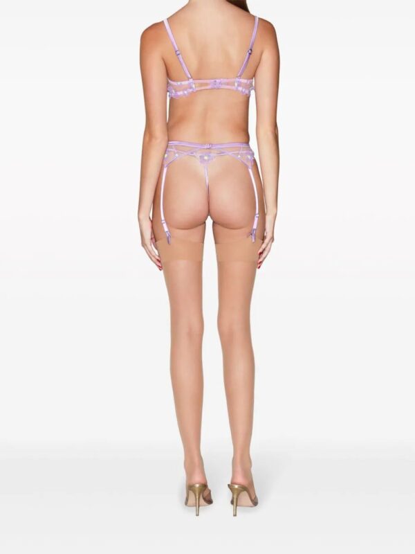 Fleur Du Mal  floral-lace demi bra - Image 3