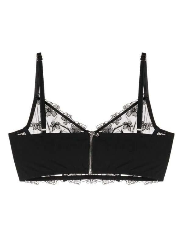 Fleur Du Mal  floral-embroidered sheer bralette - Image 2