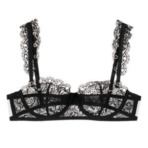 Fleur Du Mal  floral-lace balconette bra