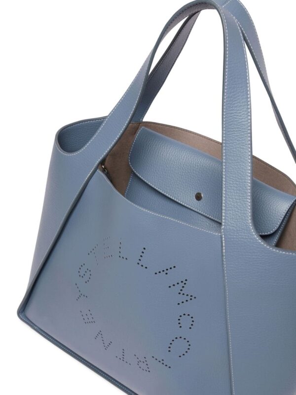 Stella McCartney perforate-logo faux-leather tote bag - Image 4