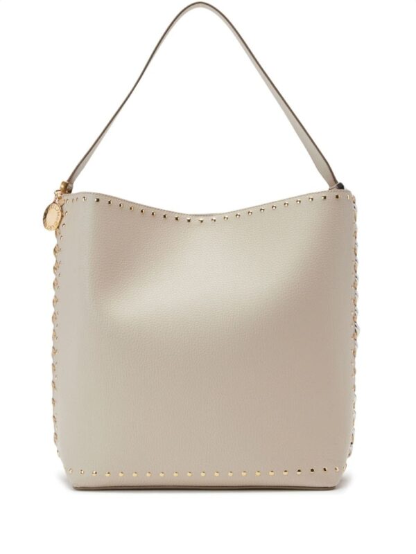 Stella McCartney Frayme studded faux-leather tote bag