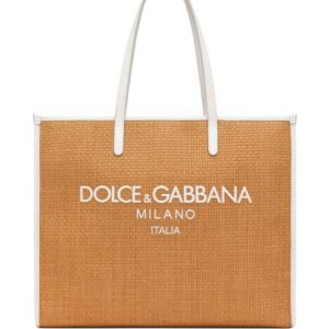 Dolce & Gabbana large Shopping woven tote bag