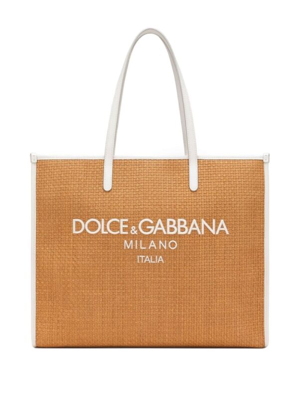 Dolce & Gabbana large Shopping woven tote bag