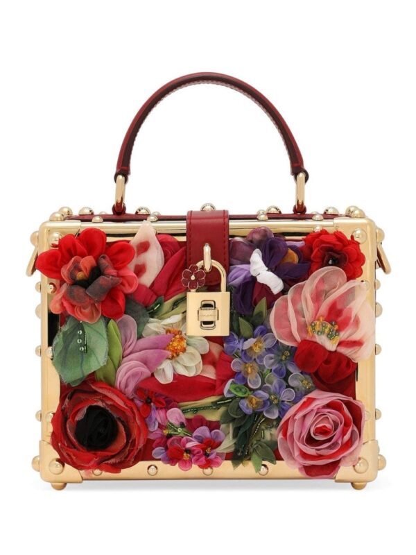 Dolce & Gabbana Dolce Box floral-appliqué tote bag