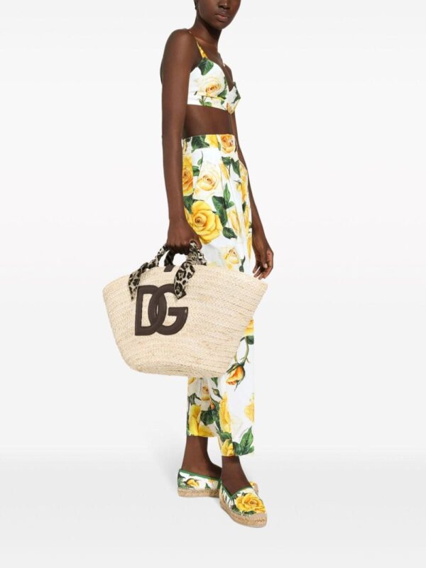 Dolce & Gabbana medium Kendra logo-patch tote bag - Image 2