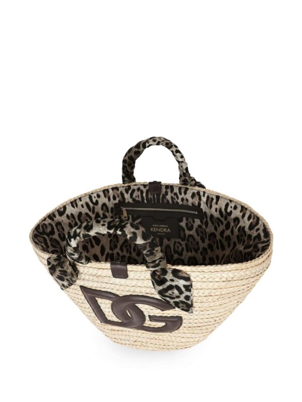 Dolce & Gabbana medium Kendra logo-patch tote bag - Image 5