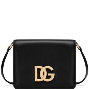 Dolce & Gabbana logo-plaque leather crossbody bag