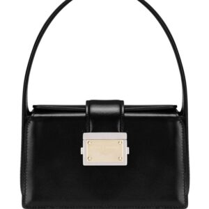 Dolce & Gabbana logo-appliqué leather tote bag