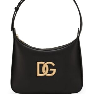 Dolce & Gabbana logo-plaque leather tote bag