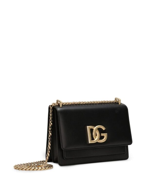 Dolce & Gabbana logo-plaque leather crossbody bag - Image 4